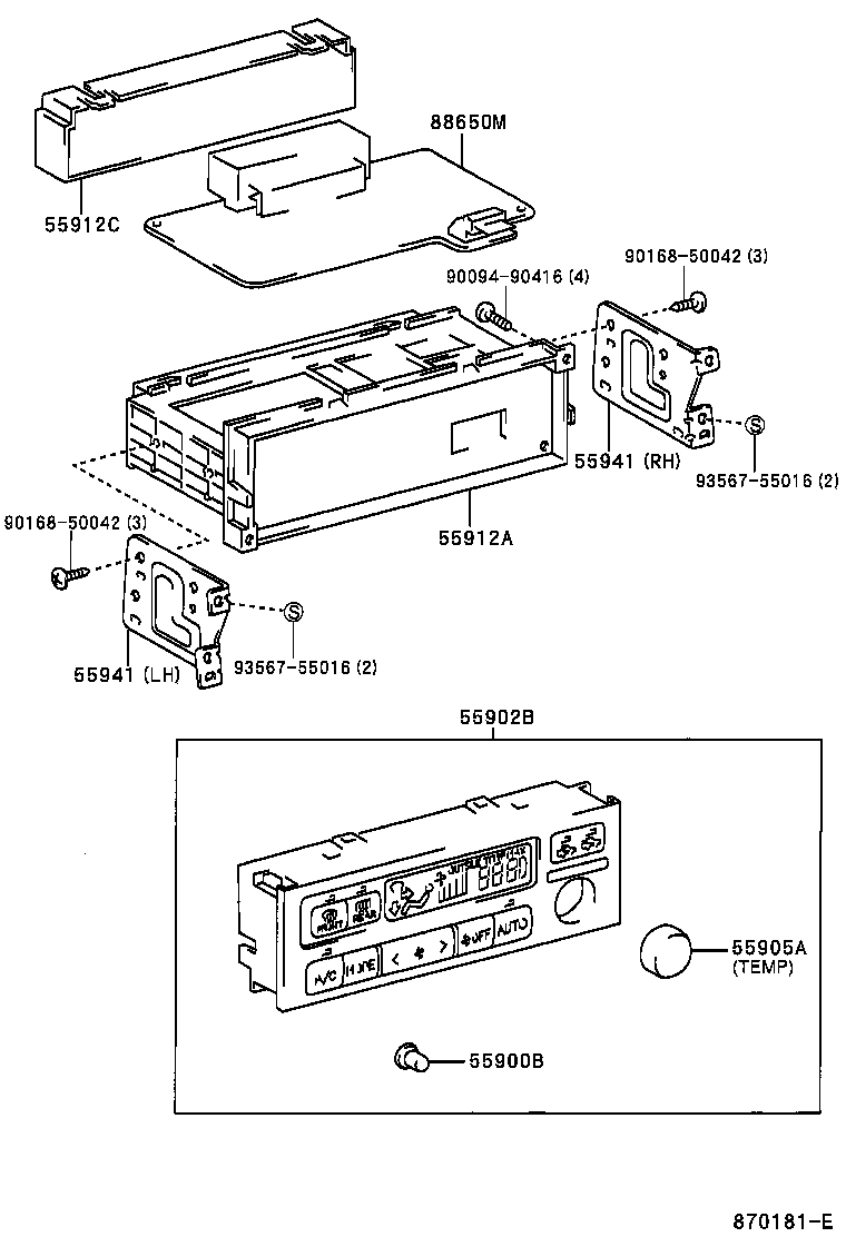 55844-33080 DUCT, HEATER TO REGISTER, NO.2 product image