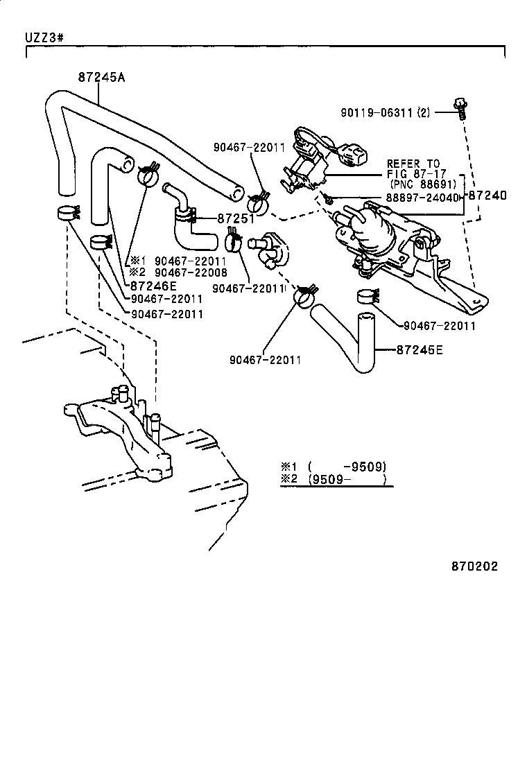 87251-24050 JOINT OR UNION, WATER HOSE THROUGH product image
