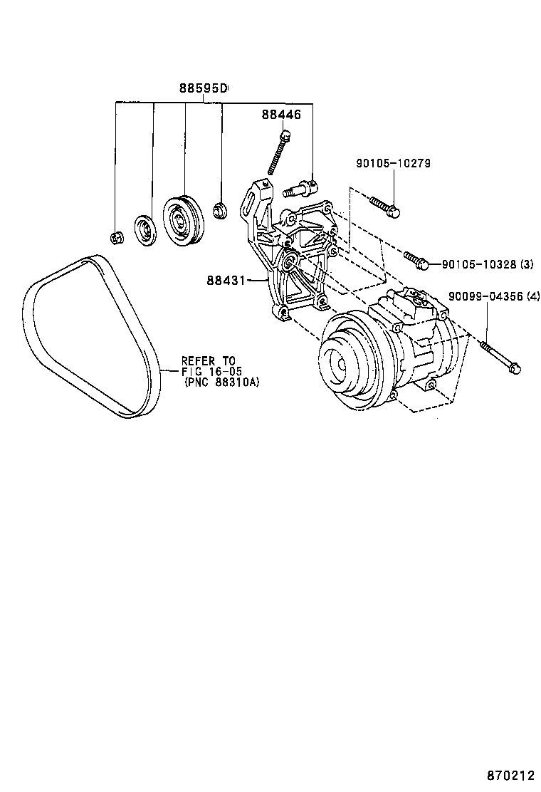 88412-2B080 ROTOR SUB-ASSY, MAGNET CLUTCH product image