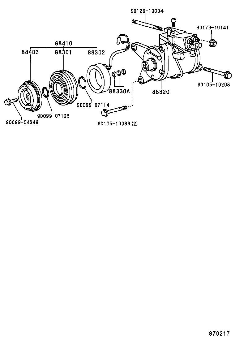 88320-24080 COMPRESSOR ASSY, COOLER product image
