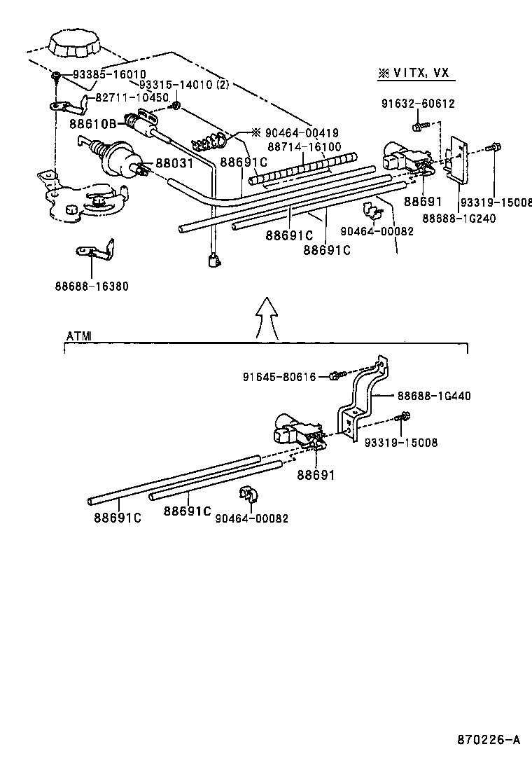 88610-16080 SWITCH ASSY, IDLE UP DEVICE product image