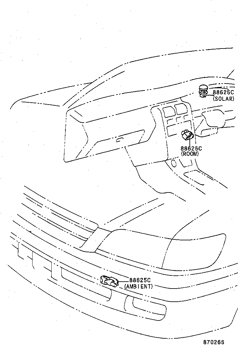 55909-20190 CABLE SUB-ASSY, AIRMIX DAMPER CONTROL product image