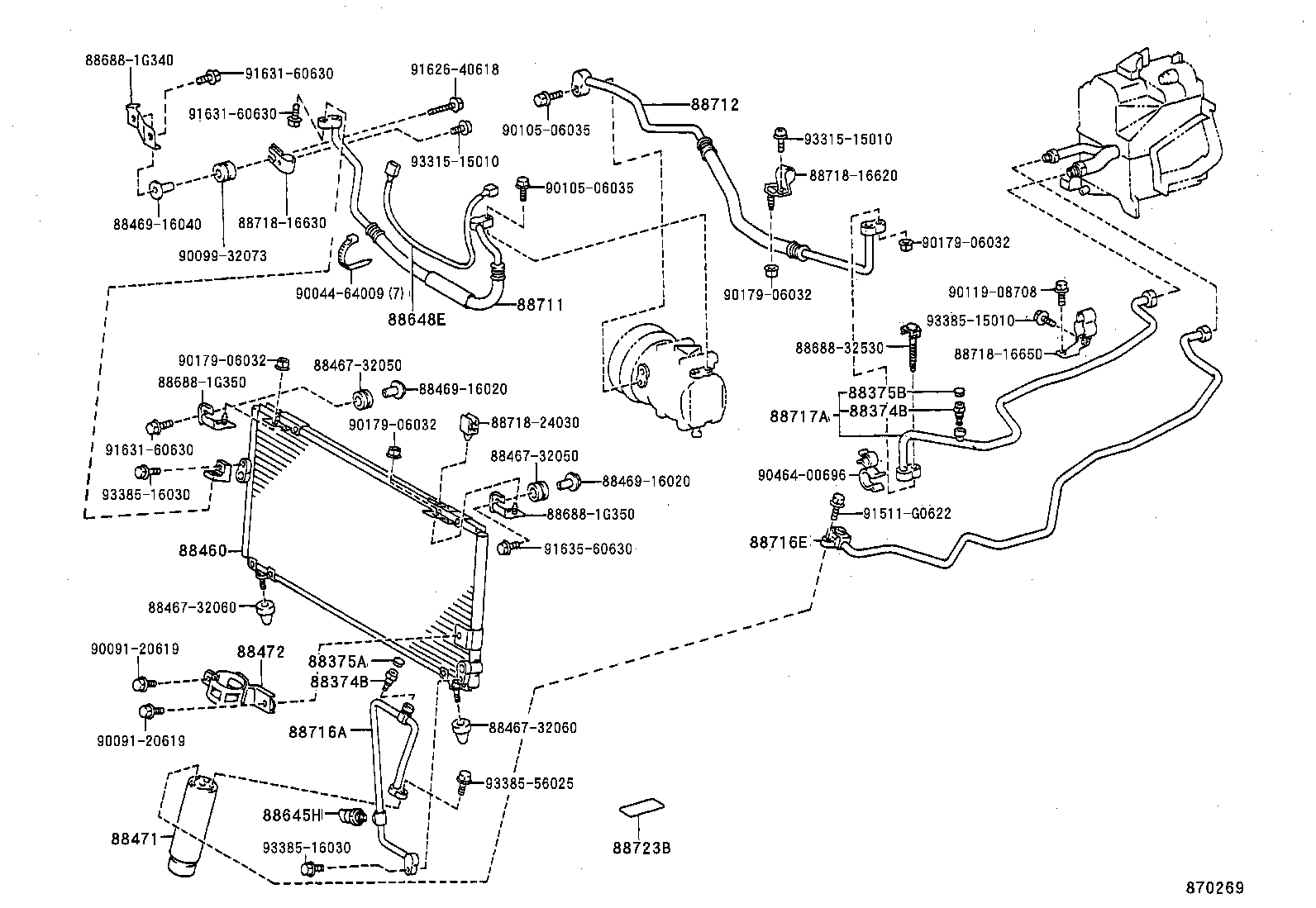 88648-16320 WIRING, COOLER product image