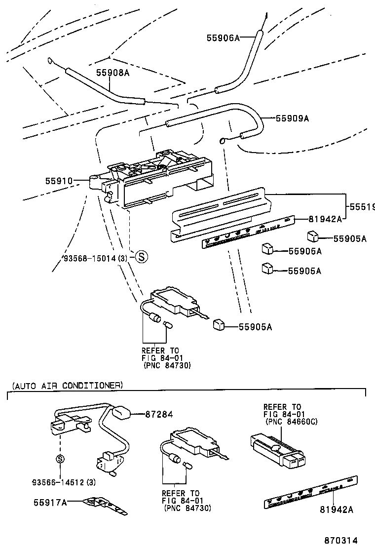 55905-16100 KNOB SUB-ASSY, CONTROL product image