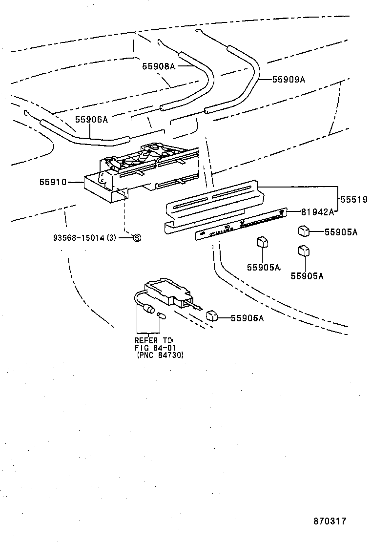 87201-16170 DUCT SUB-ASSY, AIR, NO.1 product image