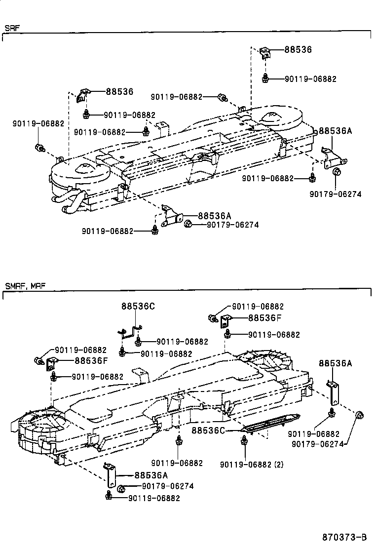 88501-26041 EVAPORATOR SUB-ASSY, COOLER, NO.1 product image