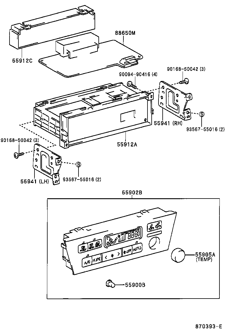 55844-33100 DUCT, HEATER TO REGISTER, NO.2 product image