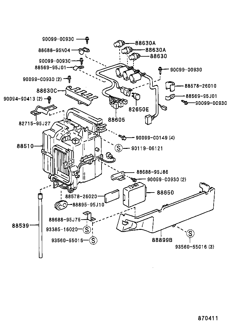 88515-26010 VALVE, COOLING BOX EXPANSION product image