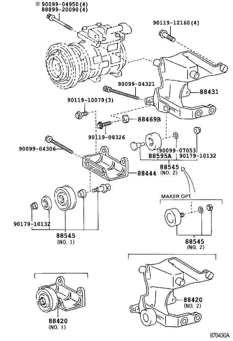 88320-26440 COMPRESSOR ASSY, COOLER product image