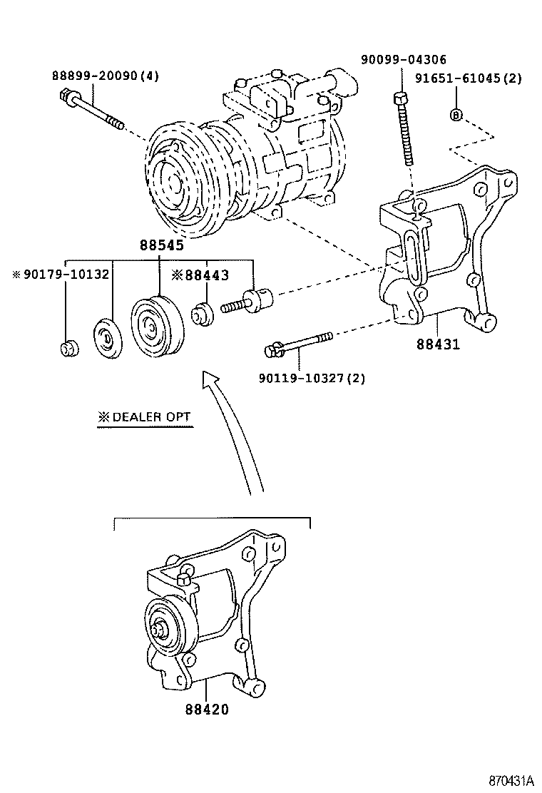 88320-26440 COMPRESSOR ASSY, COOLER product image