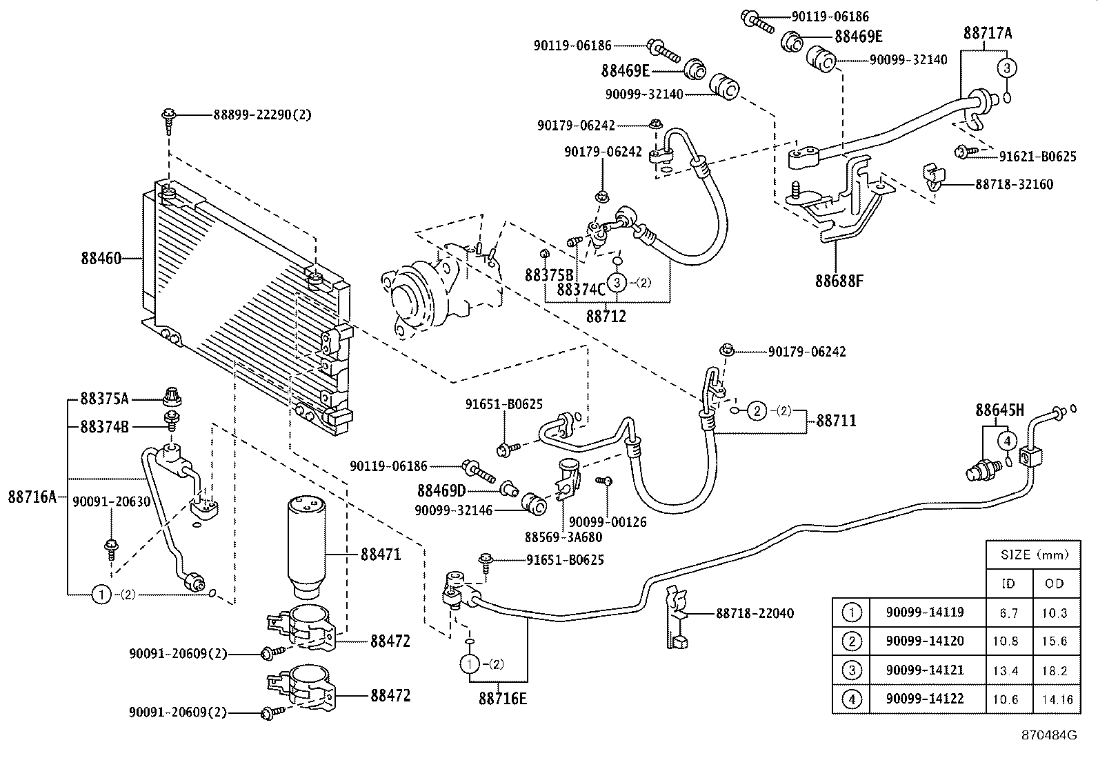 88688-22690 BRACKET, COOLER CONDENSER, NO.1 product image