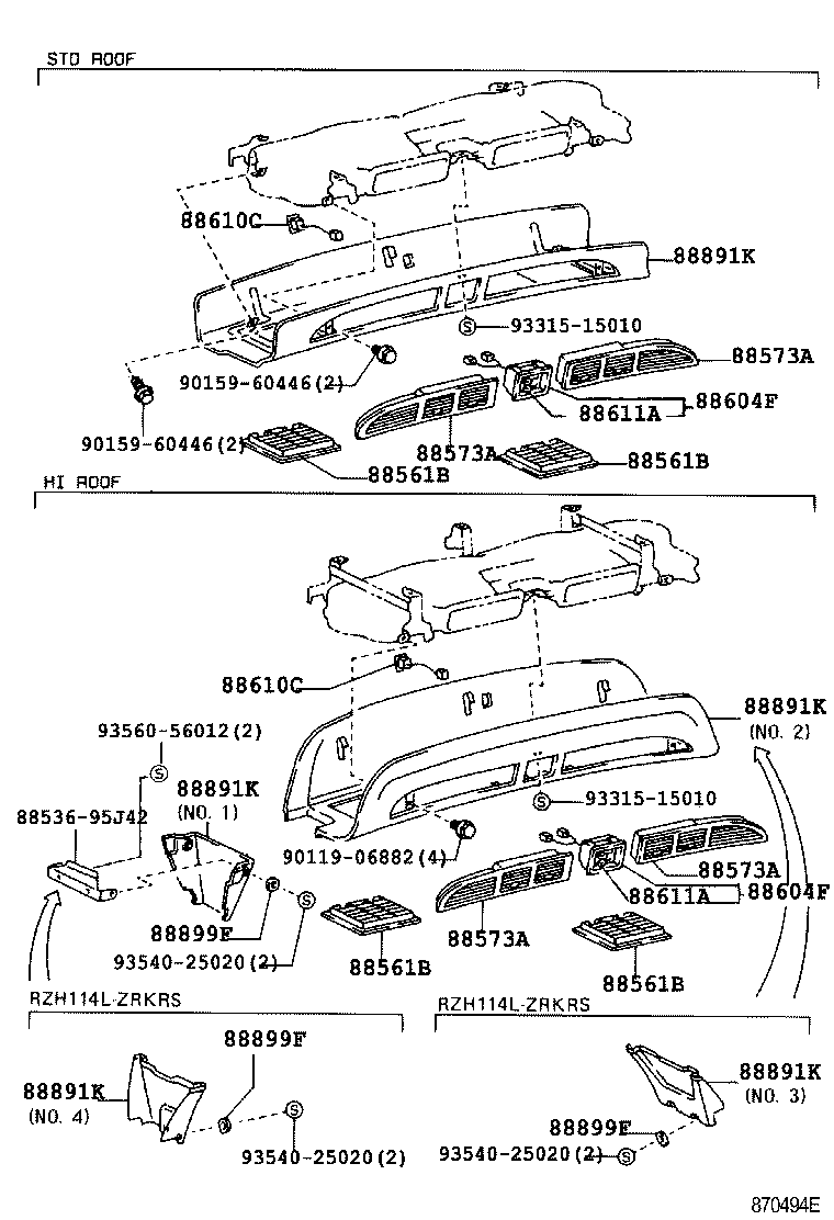55844-95J05 DUCT, HEATER TO REGISTER, NO.2 product image