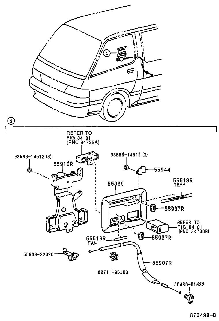 55844-95J05 DUCT, HEATER TO REGISTER, NO.2 product image