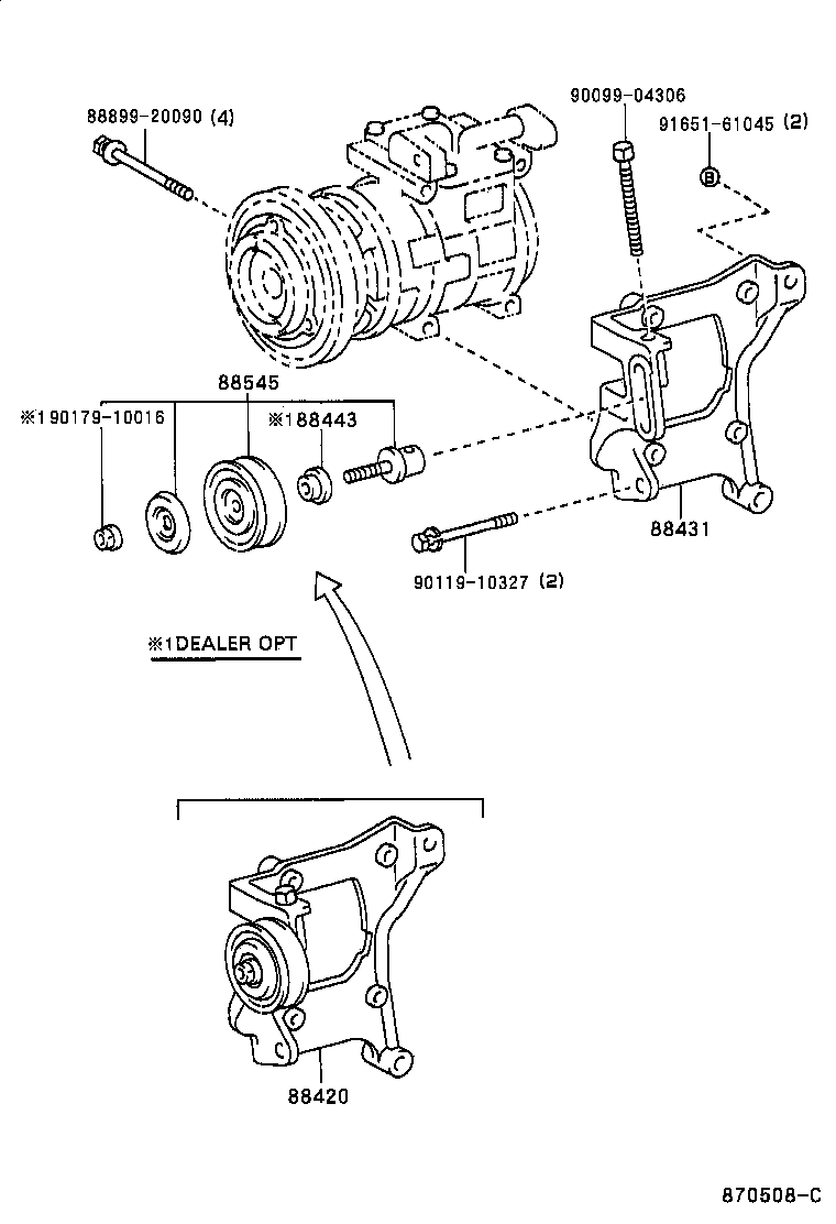 88412-26060 ROTOR SUB-ASSY, MAGNET CLUTCH product image