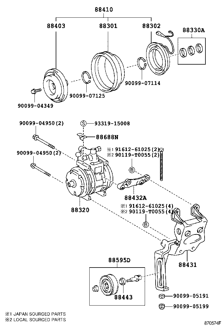 88440-0B020 PULLEY ASSY, IDLE product image