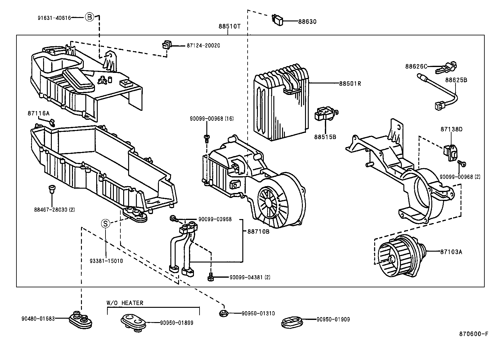 88515-60050 VALVE, REAR COOLING UNIT EXPANSION product image
