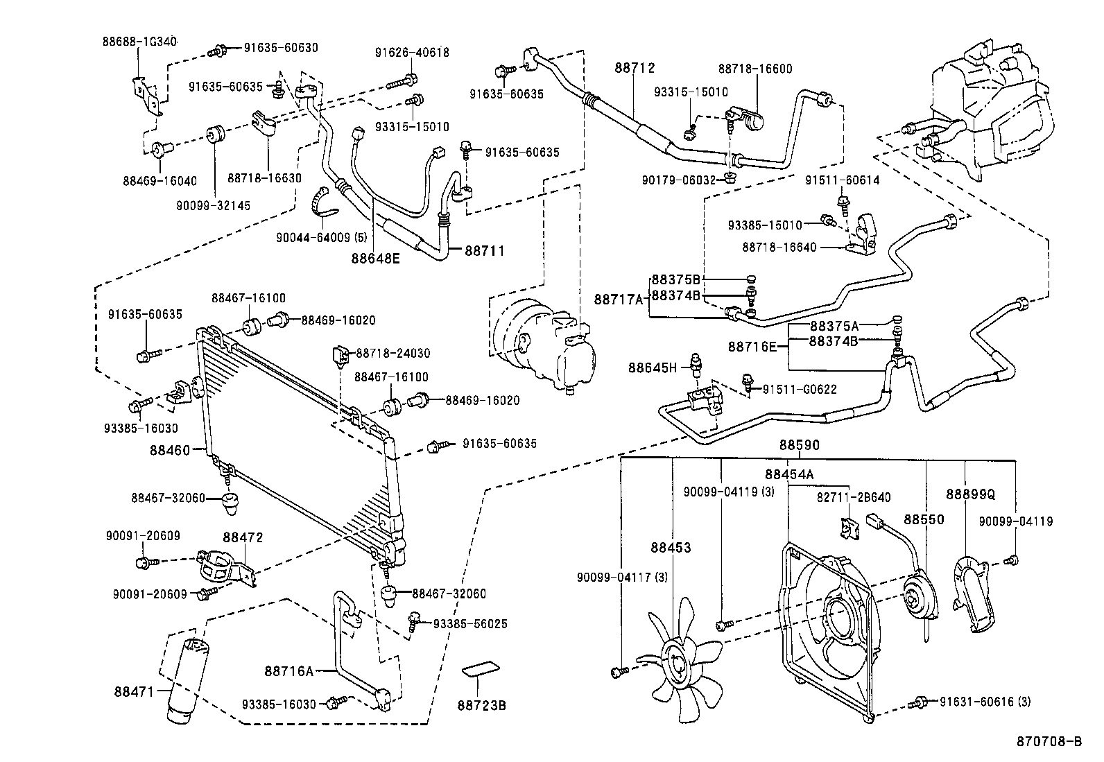 88590-16100 BLOWER ASSY, W/SHROUD product image