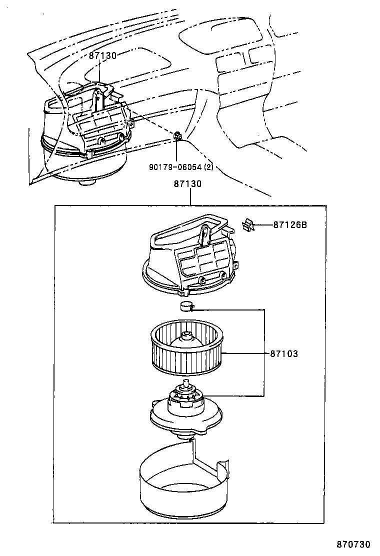 87150-13010 RADIATOR ASSY, HEATER product image