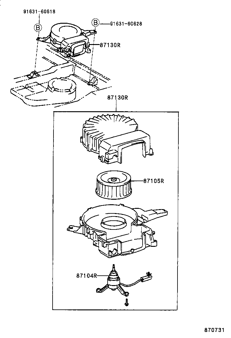 87150-13041 RADIATOR ASSY, HEATER product image