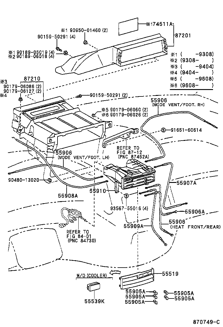 55844-95D01 DUCT, HEATER TO REGISTER, NO.2 product image