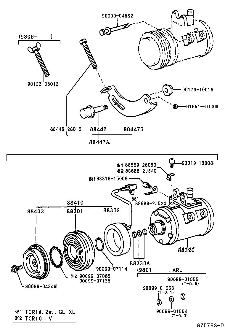 88442-28010 SHAFT, IDLE PULLEY product image