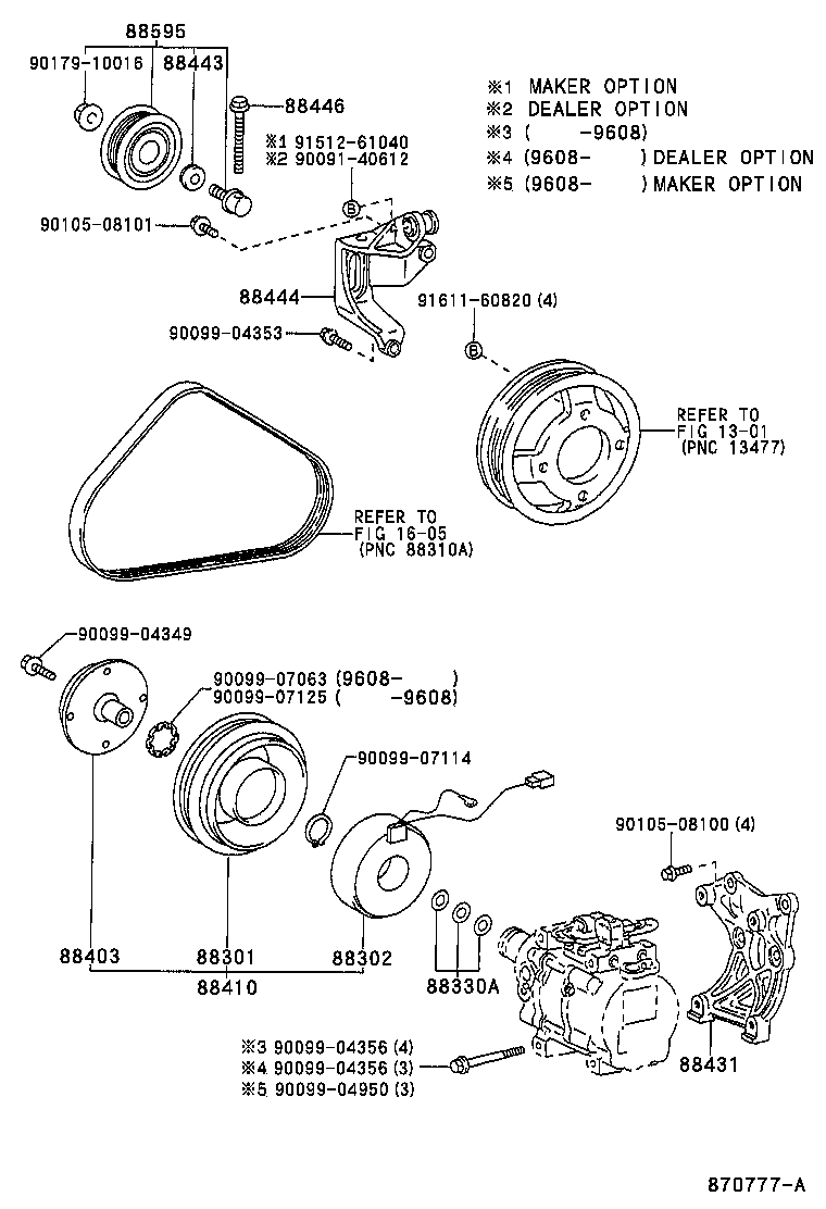 Toyota 88320-10550 COMPRESSOR ASSY, COOLER
