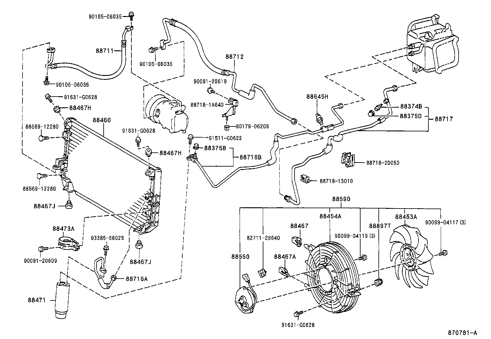 88460-13010 CONDENSER ASSY, COOLER product image