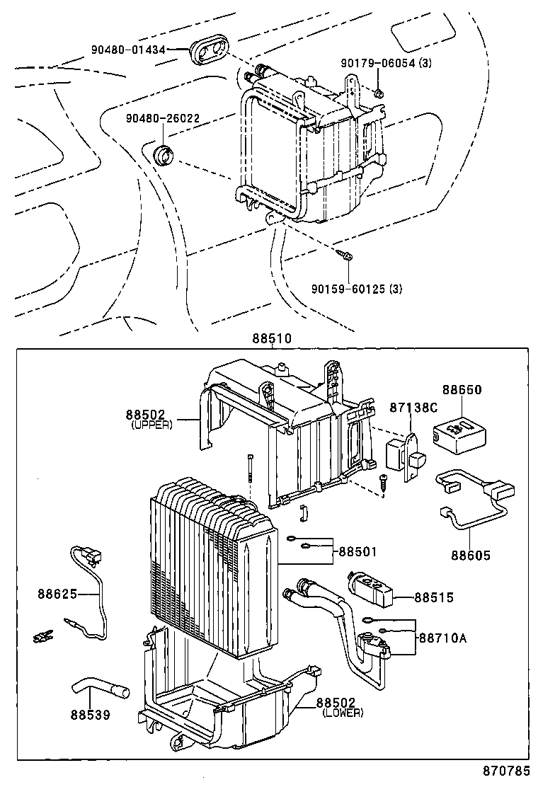 88710-02060 TUBE ASSY, AIR CONDITIONER product image