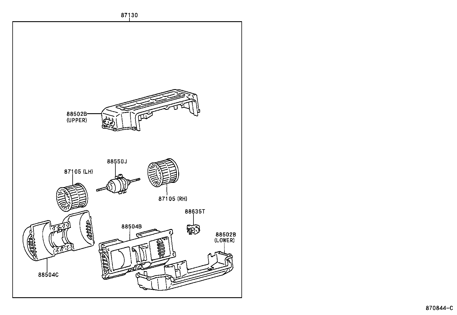 87114-0B010 COVER, HEATER product image