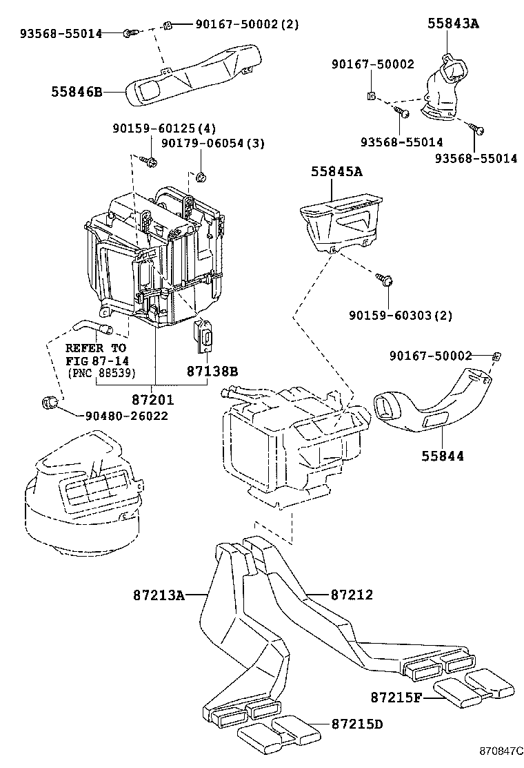55900-12780 CONTROL ASSY, AIR CONDITIONER product image