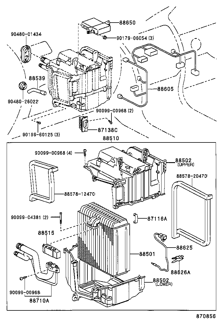 88605-1K080 HARNESS SUB-ASSY, COOLER WIRING, NO.1 product image