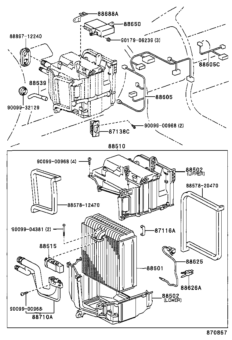 88605-1K080 HARNESS SUB-ASSY, COOLER WIRING, NO.1 product image