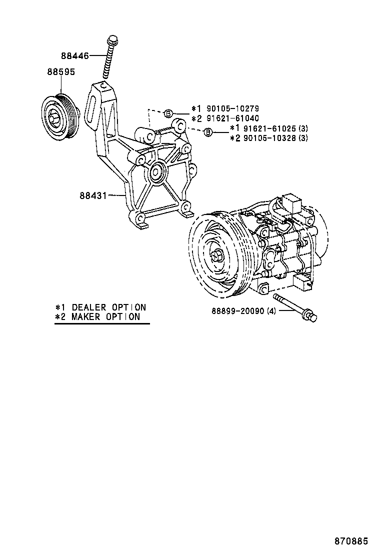 88309-12140 PUMP SUB-ASSY, COMPRESSOR product image