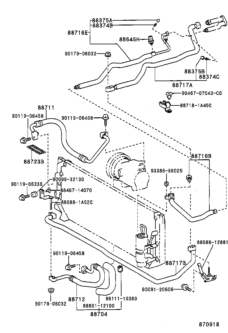 88706-12300 PIPE SUB-ASSY, LIQUID product image