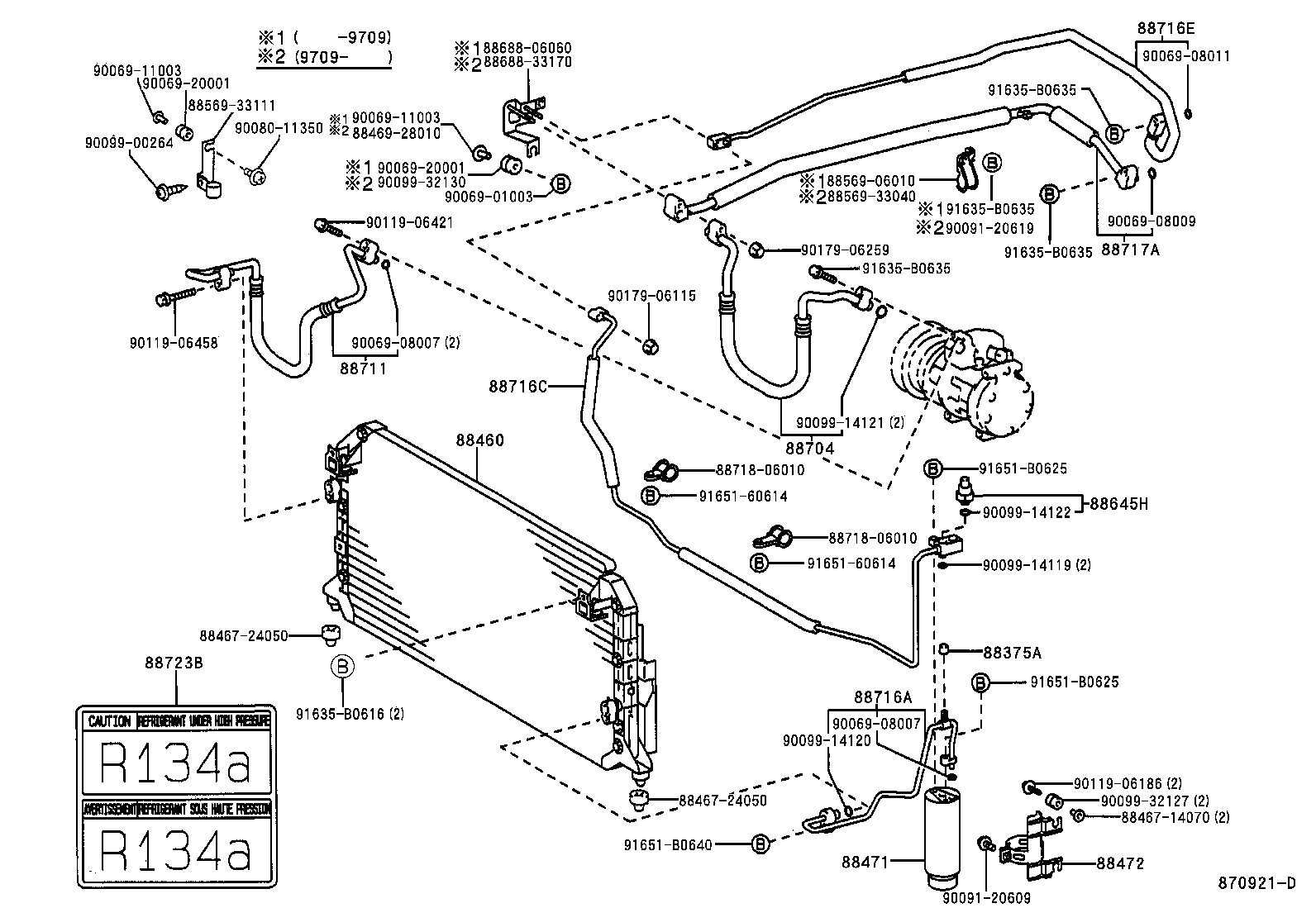 Toyota 88460-07010 CONDENSER ASSY, COOLER