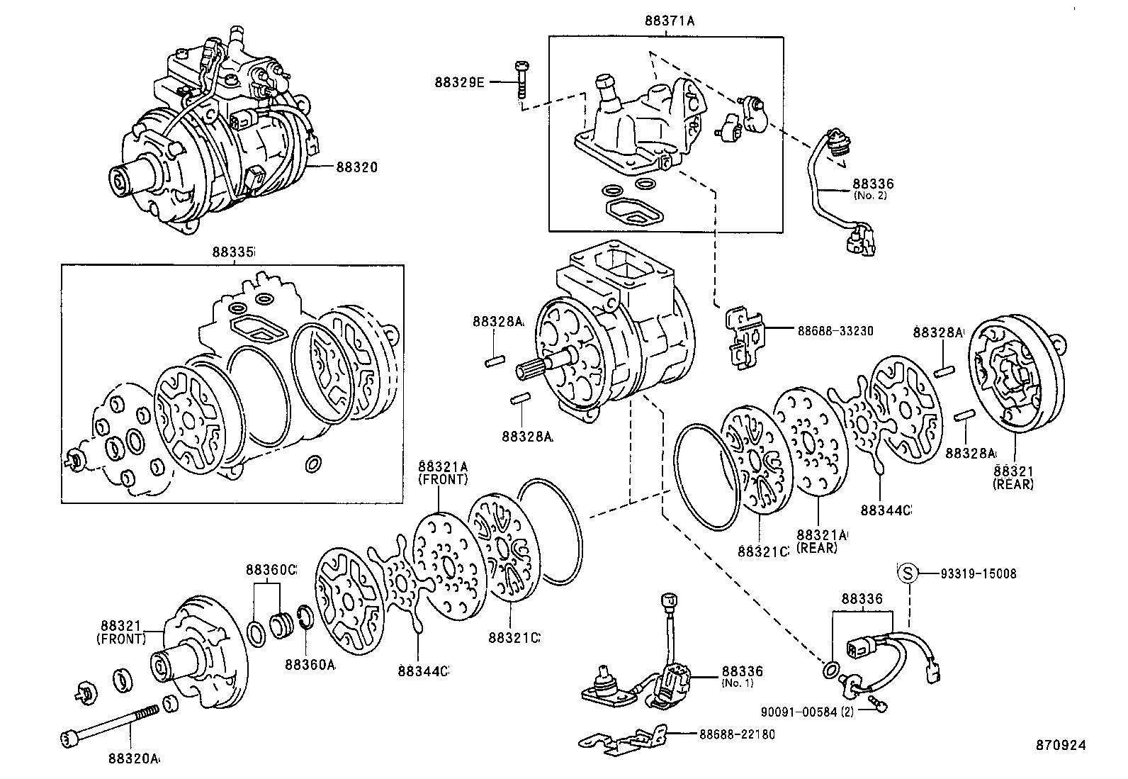 88320-07010 COMPRESSOR ASSY, COOLER product image