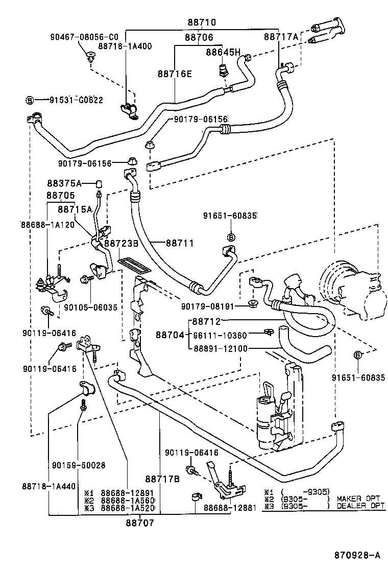 88706-12300 PIPE SUB-ASSY, LIQUID product image
