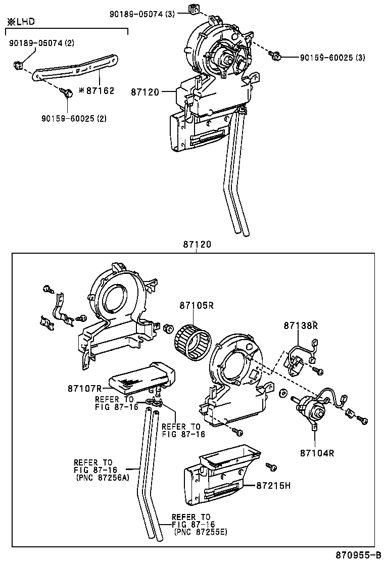 87103-26040 MOTOR SUB-ASSY, HEATER BLOWER, W/FAN product image