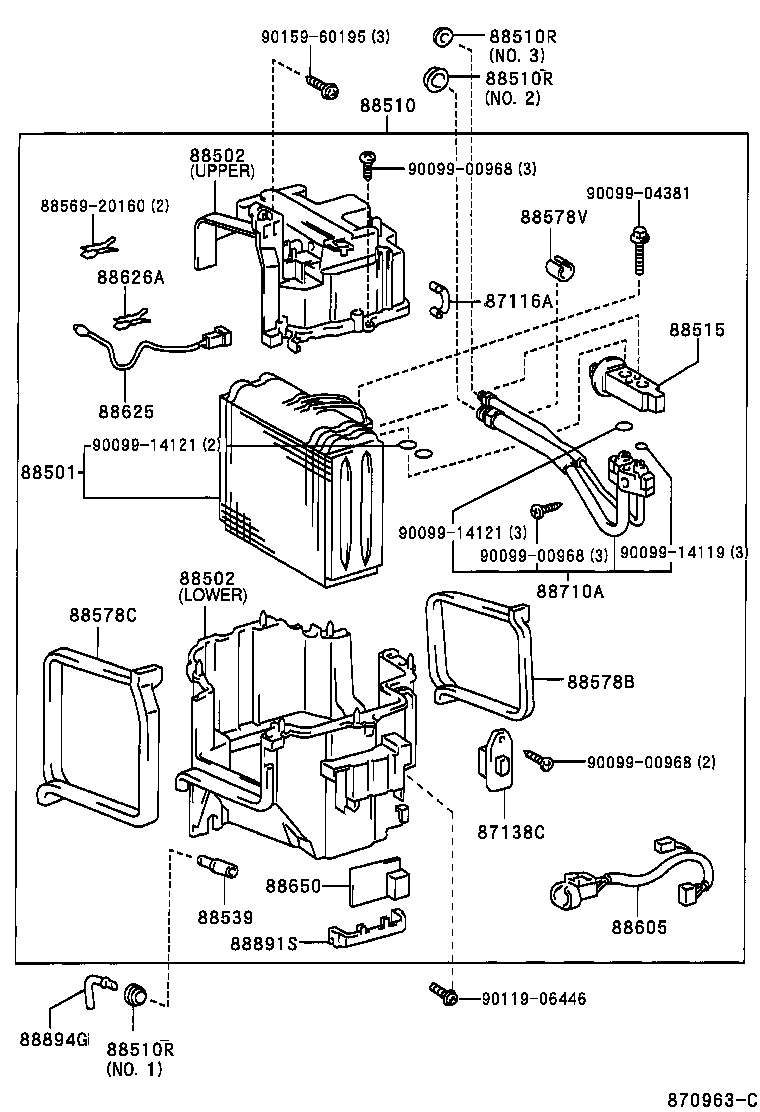 Toyota 88510-35750 UNIT ASSY, COOLER