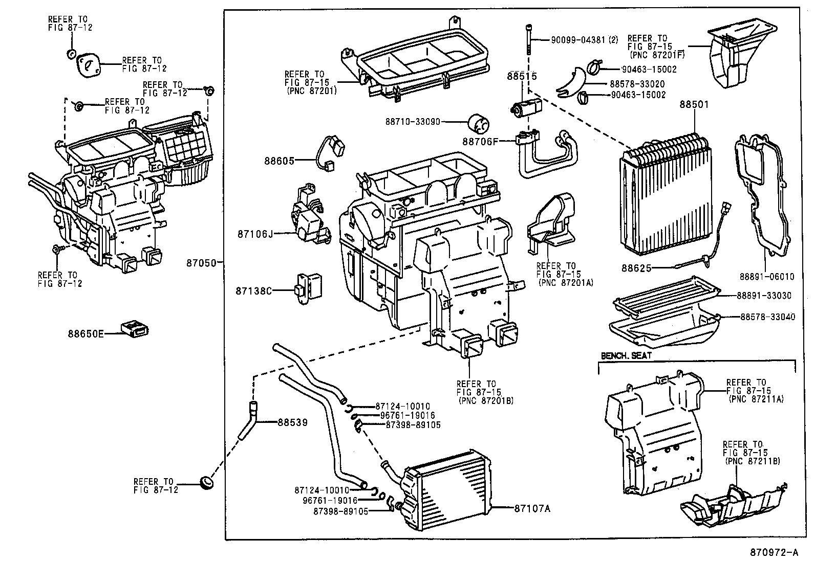 Toyota 87106-07020 SERVO SUB-ASSY, DAMPER(FOR AIRMIX)