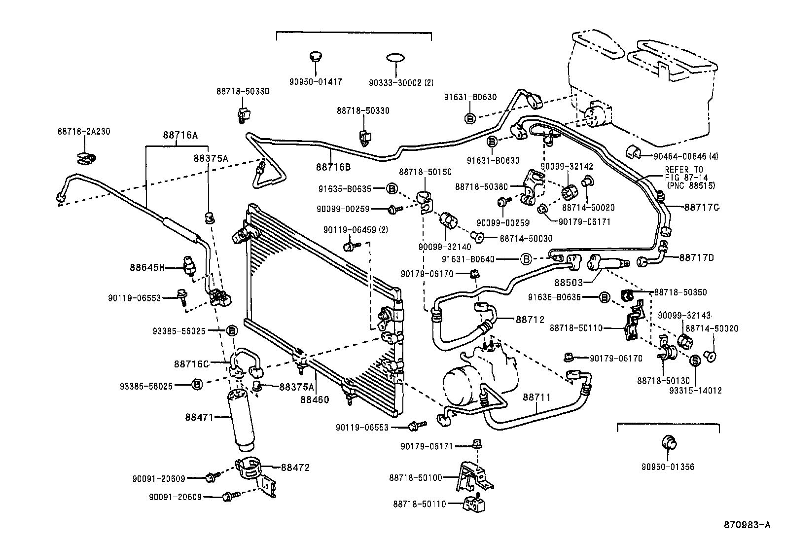Toyota 88454-50050 SHROUD, FAN