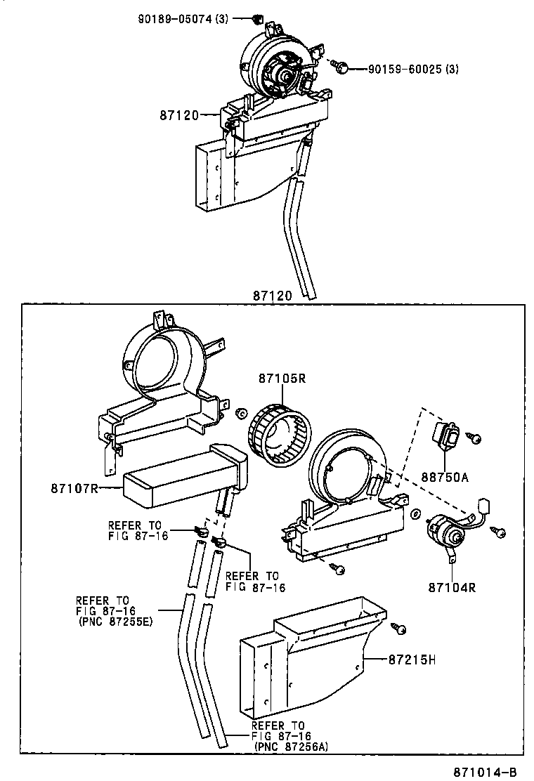 87130-26041 BLOWER ASSY, HEATER, FRONT product image