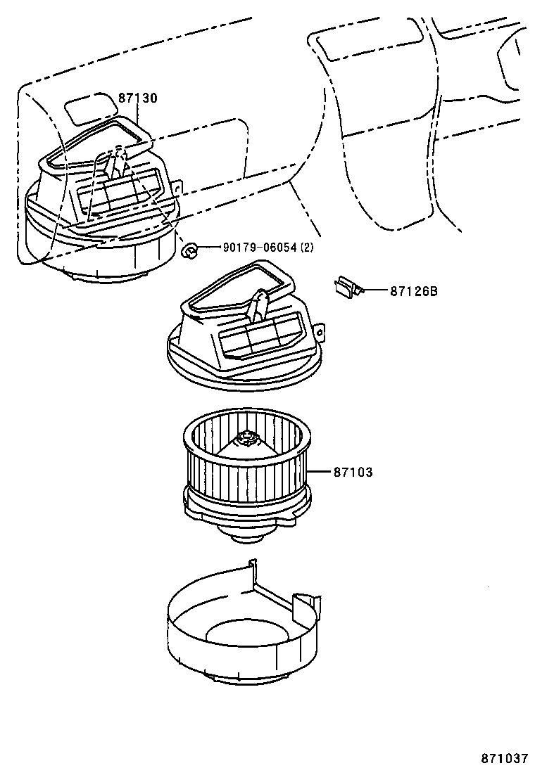 87150-12751 RADIATOR ASSY, HEATER product image