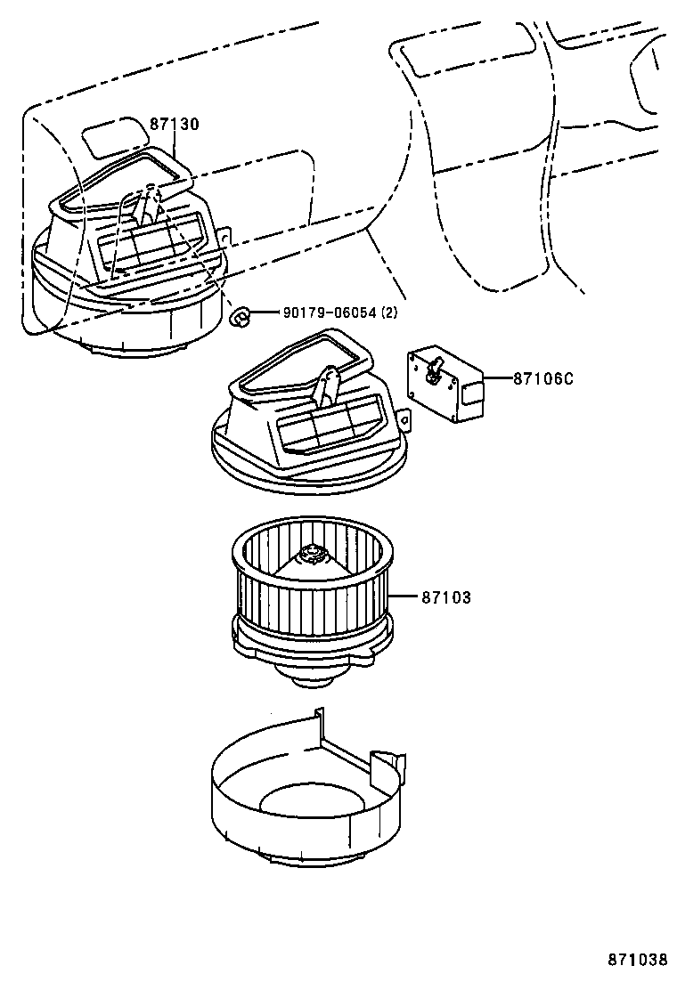 87150-12751 RADIATOR ASSY, HEATER product image