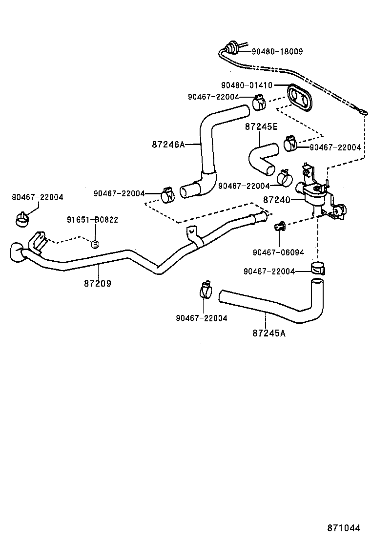 87240-02030 VALVE ASSY, HEATER WATER product image