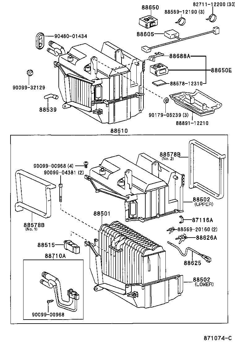 88630-13010 RELAY ASSY, COOLER product image