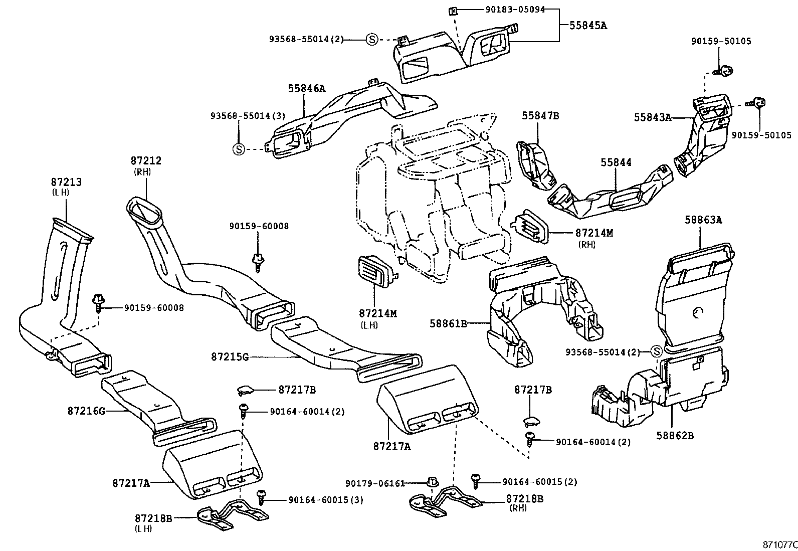 55902-40040 CONTROL SUB-ASSY, HEATER product image