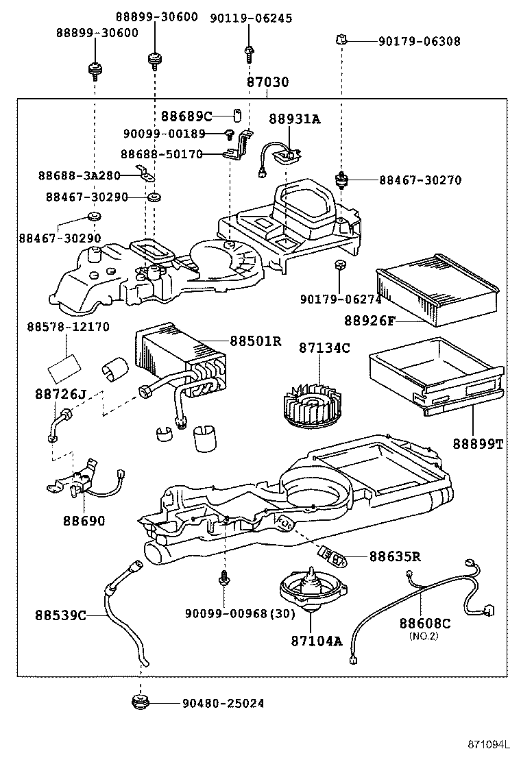 87130-40030 BLOWER ASSY product image