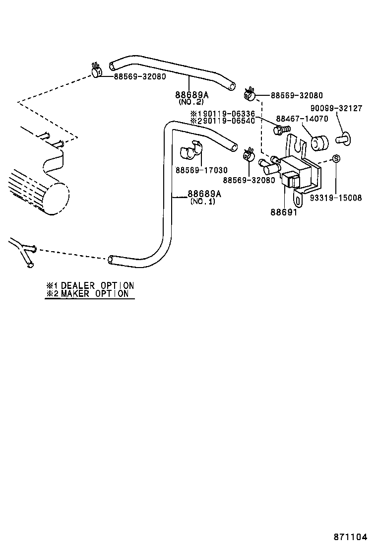 88691-12200 VALVE, MAGNET (FOR IDLE UP DEVICE) product image