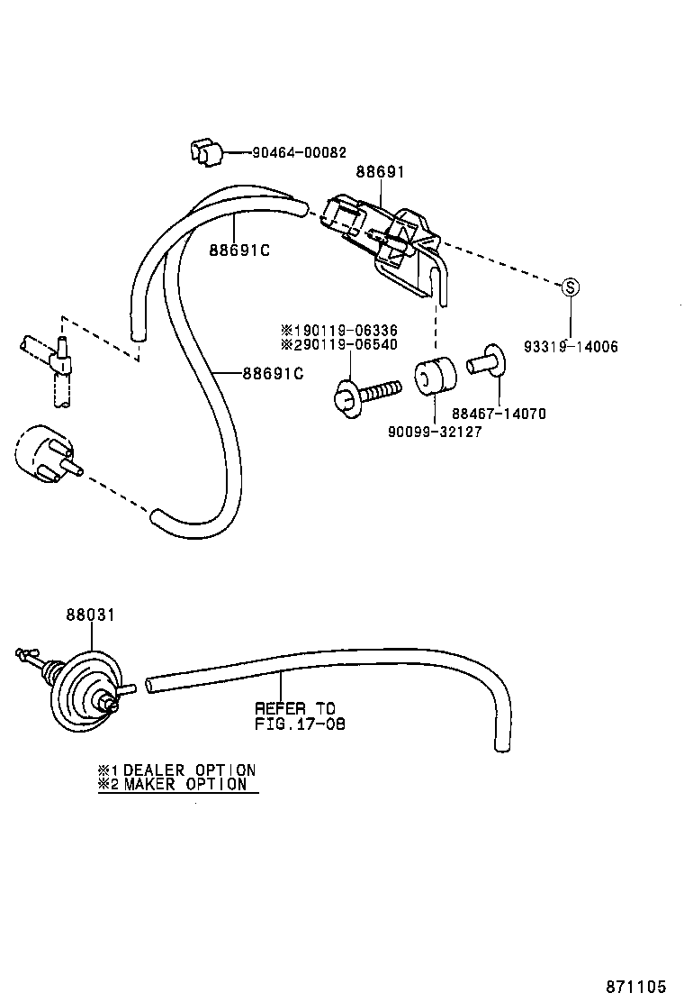 88691-12200 VALVE, MAGNET (FOR IDLE UP DEVICE) product image